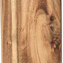 BILL.F Acacia Wood Cutting Board with Handle Small Size Long Wooden Charcuterie Board Paddle Cheese Board Serving Boards for Kitchen Meat, Pizza,Cheese, Bread, Vegetables &Fruits 16'' x 4.7'' x 0.6''