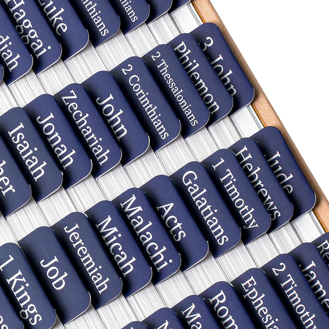Mr. Pen- Bible Tabs, 75 Tabs, Sapphire Blue, Laminated Bible Tabs for Women and Men, Bible Tabs for Study Bible, Bible Index Tabs, Bible Book Tabs, Bible Labels Tabs, Mr Pen Bible Tabs