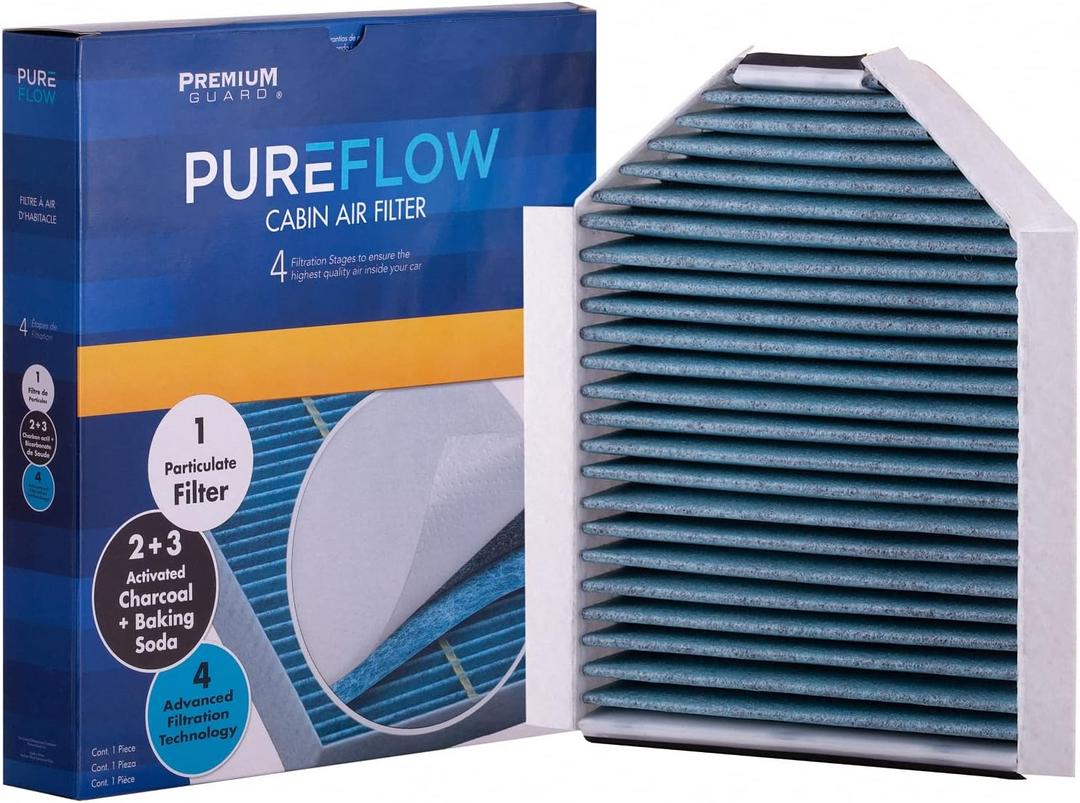 PUREFLOW PC9381X Cabin Air Filter | Fits 2014-2021 Jaguar F-Type 3.0L; 2014-2024 F-Type 5.0L; 2007-2009 XK 4.2L; 2003-2009 XKR 4.2L; 2010-2015 XK, XKR 5.0L