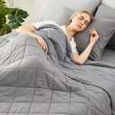 Cozy Bliss Cooling Throw Blanket for Hot Sleepers 50"x70", Q-Max 0.45 Cooling Comfort, Cold Blankets for Night Sweats Sleeping, Ultra-Cool Lightweight Breathable Blanket for Couch Bed, Glacial Grey