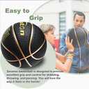 Senston 27.5'' Outdoor Basketball Excellent Elasticity/Grip Rubber Basketballs with Pump, Durable Size 5 Men Basketball