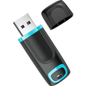 RAOYI 128GB Flash Drive USB 3.0 High Speed Thumb Drive for PC Laptop (128GB-3.0, Cyan 1 Pack)