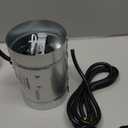 VIVOSUN 4 Inch Inline Duct Fan 100 CFM, HVAC Exhaust Ventilation Fan with Low Noise for Basements, Bathrooms, Kitchens and Attics, Silver