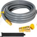 DQSDC 25FT 1/2" Quick Coupling Natural Gas Hose, Natural Gas Switching Kit for BBQs, Grills, Pizzas, Deck Heaters and Low Pressure Equipment