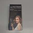 Round Hair Blow Dryer Brush - 1.2 Inch Ceramic Barrel Hair Dryer Brush for Short/Middle Hair, One Step Drying, Volumizing, Straightening and Styling, Negative Ionic Dryer Brush (Black-Golden, 1.2)