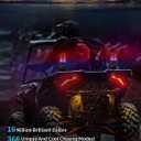 2 Pack 0.5FT Fat Whip Lights, LED Whips with App & Remote Control, Spiral RGB Chasing Lighted Whips with Rocker Switch, Whip Lights for Side by Side SXS UTV ATV RZRCan-Am X3 Off-Road
