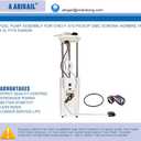 Fuel Pump Assembly E3952M Replacement for 1997-2002 Chevy S10 Pickup & GMC Sonoma 97-00 Isuzu Hombre V6 4.3L
