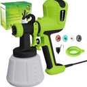 ELPIDIO Paint Sprayer, 700W HVLP Electric Spray Gun, with Cleaning & Blowing Joints 4 Copper Nozzles and 3 Patterns Paint Sprayers for Home Furniture, Walls, Cabinets, Fence, Door etc. EP62.