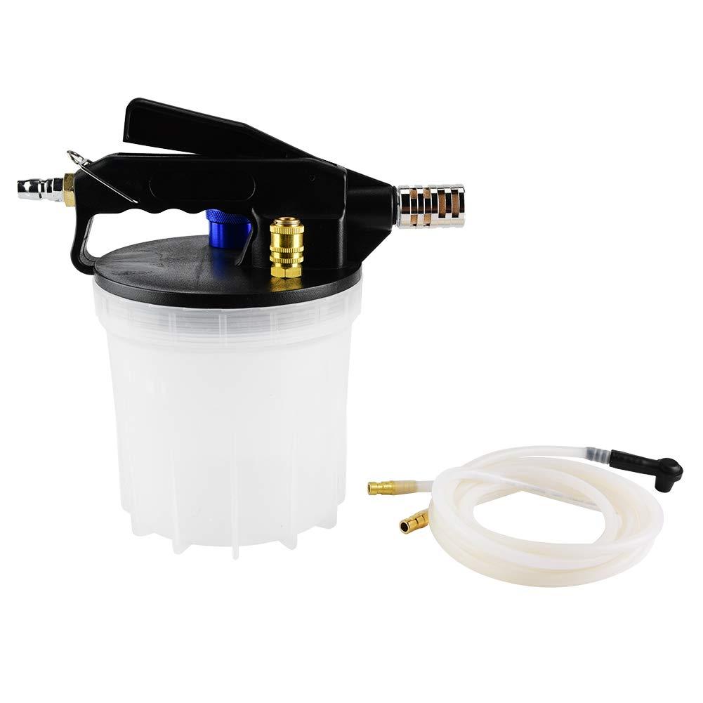 Vacuum Brake Bleeder Fluid Bleedering Tool 2L Capacity Professional Brake Fluid Bleeder Kit with Integrated Silencer for Most Vehicles ABS Hydraulic Brake Systems