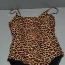 Narecte Sexy One Piece Bathing Suit for Women Tummy Control High Cut One Piece Swimsuit Womens Swim Suit (8-10, Leopard)