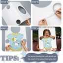 4 Sets Feed Me Baby Shower Games Include Foam Kt Board and Baby Clothes with Tape Funny Bridal Party Activities Twerk Play for Gender Reveal Party Supplies Decor