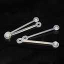 DOITOOL Tag Fasteners Clear Plastic Snap Lock Pins for Retail Clothing Price Tags and Merchandise Security Loops 3.26 Inch 150 Pieces