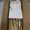 UDEAR 6.6FT Metal Arch Backdrop Stand,for Wedding Backgrounds Climbing Plants Event Decorations Outdoor Ceremonies, Gold