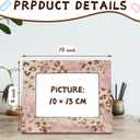 WHCHJ Trendy Pink Leopard 5x7 Picture Frame, Cheetah Room Print decor, Preppy Cheetah Photo Frame, Funky Girly Y2k Aesthetic Wood Frames for Wall or Tabletop Display