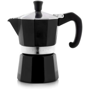 Bellemain Stovetop Espresso Maker | Italian Moka Pot Espresso Maker, Classic Aluminum Design Mocha Pot for Home Brewing & Camping | Easy to Use & Clean - 3-Cup, Black Bellemain Stovetop Espresso Maker | Italian Moka Pot Espresso Maker, Classic Aluminum Design Mocha Pot for Home Brewing & Camping | Easy to Use & Clean - 3-Cup, Black