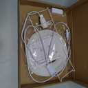 Small Table Lamp, Cute Paper Lamp, Ambient Lighting Lamp, Cozy Bedside Lamp, Minimalist Warm Glow Light for Bedroom Living Room Kids Room Dorm (15in Tall)