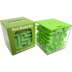 Trekbest Money Maze Puzzle Box - A Fun Unique Way to Give Gifts for Kids and Adults (Green)