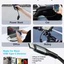 USB to USB C Cable [2Pack 3FT] Coiled USB C Cable Fast Charging 60W, USB A to USB C Cable for CarPlay, iPhone USB C Cable Durable Braided USB C Cord for iPhone 17 16 15 Pro Max/Samsung Galaxy and More