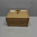 Soup Containers with Lids Glass 32 oz, 4 Cup Borosilicate Glass Food Storage Containers, Microwave & Freezer Safe Jars, Small Square Meal Prep Bowl for Salad, Fruit, Lunch, Ice Cream, Travel, 4 Pack (Transparent)