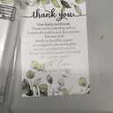 Chinco 100 Pieces Wedding Thank You Cards Thank You Place Setting Wedding Greenery Place Cards 4 x 6 Inches for Party Reception Rehearsal Dinner Bridal Shower (Eucalyptus)