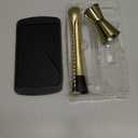 3-Pcs Gold Muddler & Mixing Tools Set, 10" Muddler, 12" Cocktail Spoon & 1 oz/2 oz Double Jigger, Bar Tool Set for Beverages