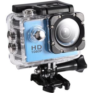 Action Camera Kit 1080P 12MP 30m Outdoor Sports Video Camera USB 2.0 Underwater Cam Full LCD Mini Camcorder with 900mAh Rechargeable Batteries and Mounting Accessories Kits(Blue)