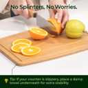 Keechee Dishwasher Safe Bamboo Cutting Board, Lightweight & Durable Wood Cutting Board, Reversible with Juice Groove, Easy to Store & Clean, Ideal Kitchen Gift for Home Cooks (14"L x 10.6"W)