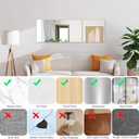 14 x 12 inch Glass Wall Mirror Tile Self Adhesive Frameless High Clear Mirror Sheet for Wall, Home Gym, Door, Bathroom, Bedroom Decor