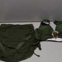 BMJL Women's High Waisted Bikini Sets Retro Swim Skirt Tummy Control Swimsuits Mesh Sarong Wraps Bathing Suits 2025(Army Green,M)