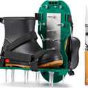 Lawn Aerator Shoes, Uniquely Designed Aerator Shoes with Stainless Steel Plate, Free Installation Heavy Duty Spiked Aerating Sandals,Easy Use for a Healthier Yard and Garden Lawn