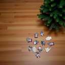 2 x Christmas Tree Decorations 36 PCS Wood Christmas Tree Ornaments Gnomes Christmas Ornaments Hanging for Home Indoors Outdoors Party Supplies Xmas Decor
