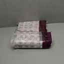 jinchan Boho Curtains Linen Blend Curtain for Living Room Farmhouse Grey Curtains 108 Inches Long 2 Panels for Bedroom Light Filtering Window Drapes Rod Pocket Grey on Beige (Back Tab| Grey on Flax), Size: 50"W x 108"L