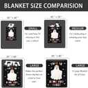 Ghostface Blanket, Goth Wiched Blanket Throw, Winter Holiday Horror Movie Ghost Face Blankets for Him Her Adults Kids, Halloween Throw Blankets, Flannel Horror Throw for Couch Bed 50"X60"