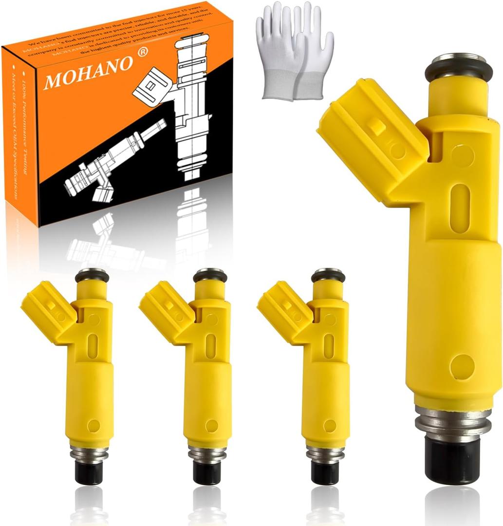 Engine Fuel Injector Kits Fit for Toyota RAV4 2001-2003 4V 2.0L, Set of 4 Fuel Injectors Replace OE # 2325028050 23250-28050