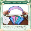 LOYGRS 4 Pack Mahjong Line Finder Card Guide - Mahjong Game Helper with Rules Strategies for Beginners, Travel, Parties and Game Nights Mahjong Accessories for Gifts