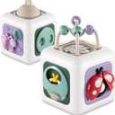 Baby Busy Board Cube, Toys for Boy Girl, Montessori Travel Toys for Toddlers, Learning Fine Motor Skills| Birthday Gifts for Infant Boys Girls