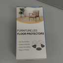 28Pcs Chair Leg Floor Protectors Square for Hardwood Floors Silicone Caps Felt Furniture Pads Covers Clear Chair Sliders, Protect The Floor from Scratches(Fit:1-1/16" ~ 1-5/8") (Large)