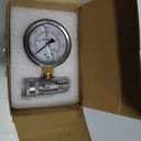 RIDGE WASHER Pressure Washer Gauge with 3/8 Inch Quick Connect Socket and Plug, 6000 PSI