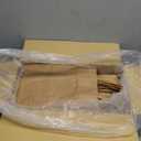 Ginkgo 100 Pcs Paper Gift Bags with Handles, Medium Size Brown Paper Bags 8x4.25x10.25 Inch, Kraft Bag for Party, Favor, Goodie, Grocery and Shopping