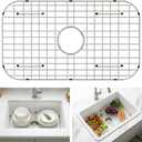 Sink Rack for Bottom of Sink (24 x 12 Inch), Center Drain