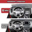 JeCar 8pcs Carbon Fiber Interior Decor Cover Trim Kit for 2014-2022 Chevy Colorado GMC-Canyon Interior Accessorie