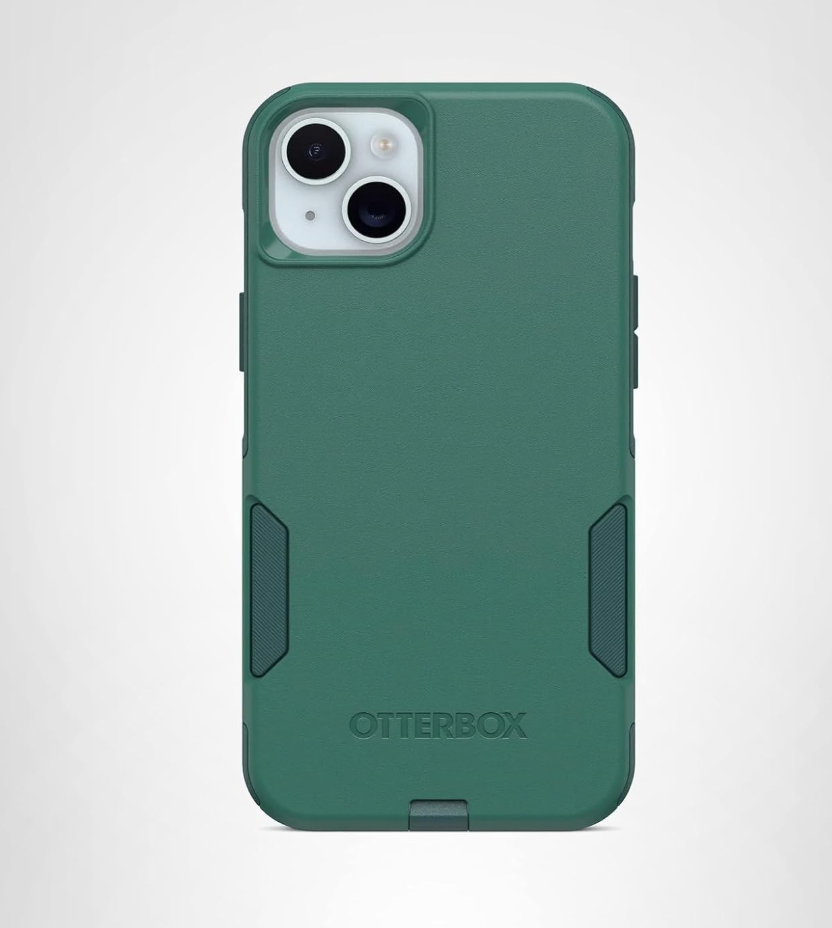OtterBox iPhone 15 Plus and iPhone 14 Plus Commuter Series Case - GET Your Greens, Slim & Tough, Pocket-Friendly, with Port Protection