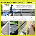 DOCA 96 in x 100 ft Window Screen Mesh - Window Screen Replacement, Fiberglass Mesh Roll for Window, Patio Screen, Porch Screen, or Door - Charcoal