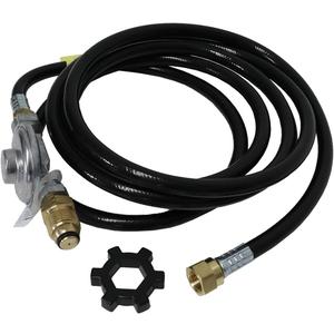 Mr. Heater 12-Feet Hose/Regulator Assembly with Restricted Flow Soft Nose P.O.L.
