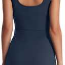 OFEEFAN Athletic Dress for Women Mini U Neck Sleeveless Built in Shorts with Pockets Tennis Golf Graduation (Small)