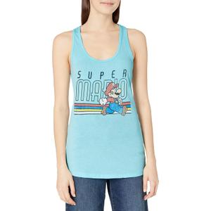 Nintendo Junior's Throwback Mario Tank Top, Small, Cancun