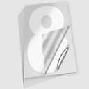 iSYFIX Reflective Vinyl Number 8 (Eight) Stickers - 6 Pack 9 inch Self Adhesive - Premium Decal Die Cut & Pre-Spaced for Mailbox, Signs, Door, Cars, Trucks, Home, Business, Address Number, Outdoor