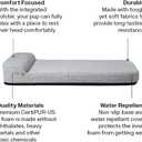 Diggs Bolstr Orthopedic Dog Bed with Headrest - Dog Crate Bed for Evolv Crate & Other Standard Pet Kennels - Durable & Comfortable - (Medium) (Gray)