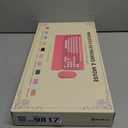 Wireless Keyboard and Mouse Combo, Cute Round Keycaps, Full-Size Retro Typewriter Keyboard with Detachable Wrist Rest, 2.4GHz Cordless Connection for Mac/Windows/PC/Laptop (Purple-Colorful)