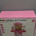 36 in Kids Kitchen Playset for Ages 2-6 4-8, Play Kitchen with Light, Sound and Spraying, Sink Toy Accessories, Cooking Stoves, Pretend Food Toys for Toddlers 1-3 3-5 Boys Girls 6-12 (Pink)